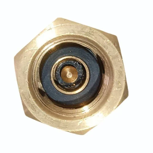 Golden Brass Hex Nipple - Image 2
