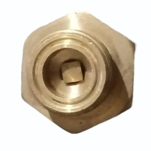 Golden Brass Hex Nipple - Image 3